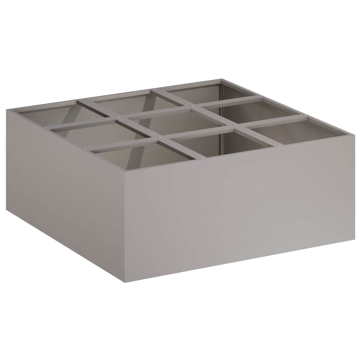 Vrtna saksija Rđa 100 x 100 x 20 cm Otporni čelik
