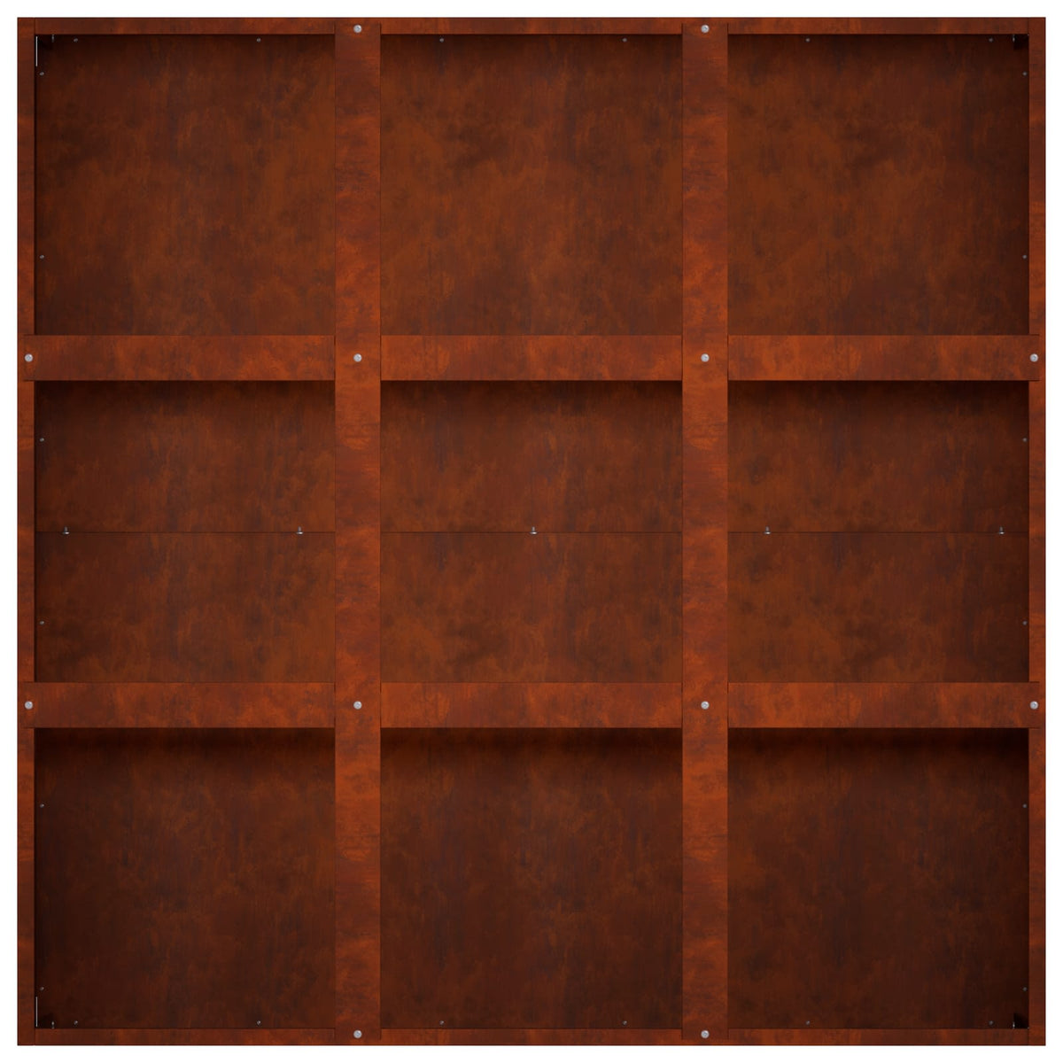 Vrtna saksija Rđa 100 x 100 x 20 cm Otporni čelik