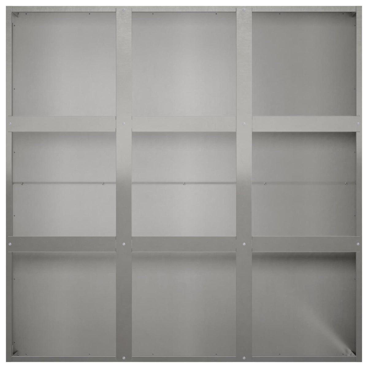 Vrtna saksija Srebrna 100 x 100 x 40 cm Nehrđajući čelik