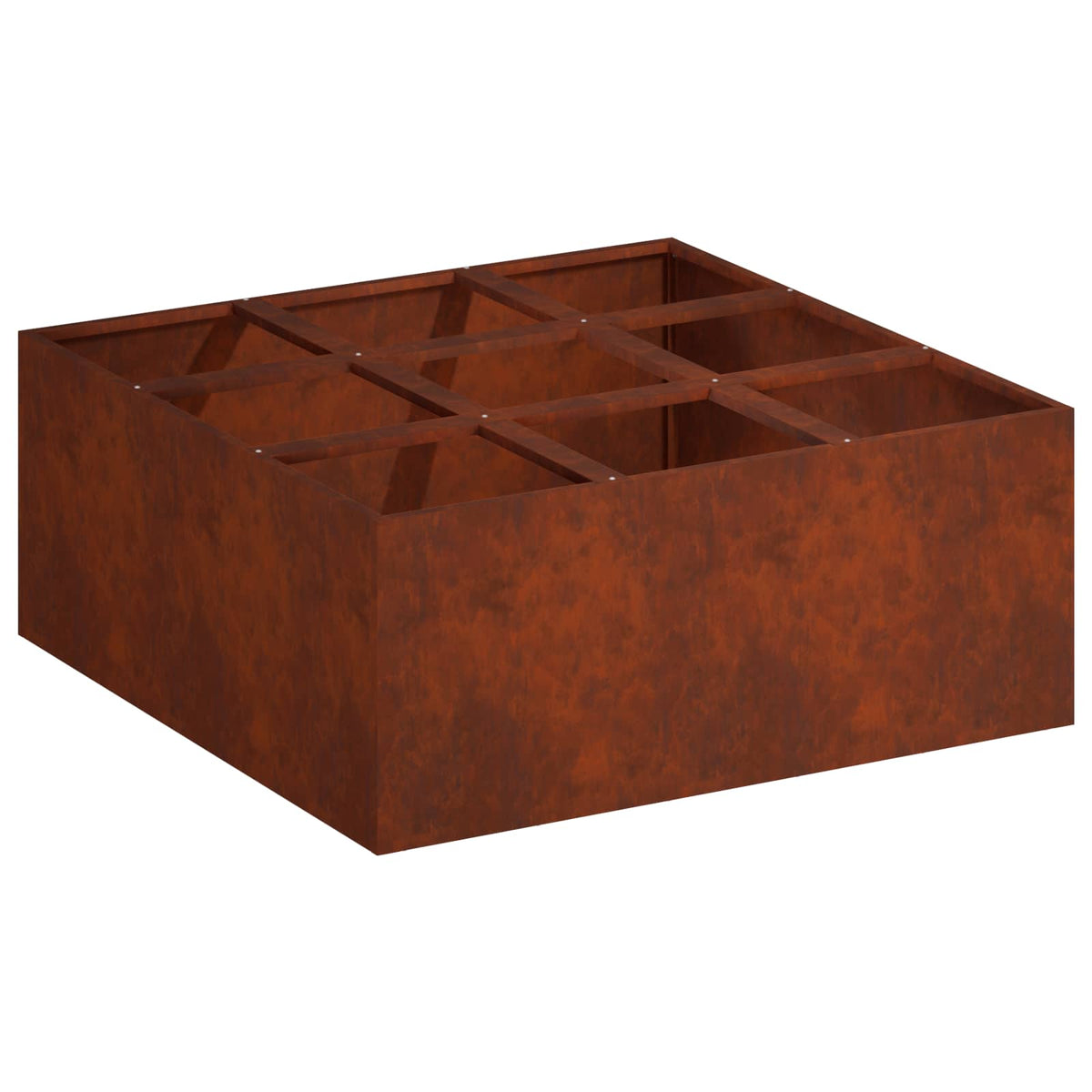 Vrtna saksija Rđa 100 x 100 x 40 cm Otporni čelik