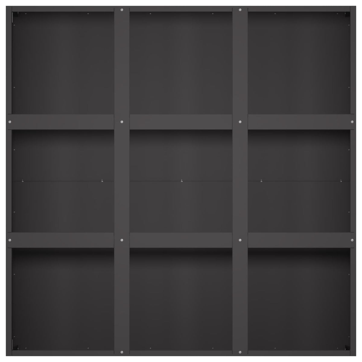 Vrtna saksija Crna 100 x 100 x 50 cm Čelična vrata