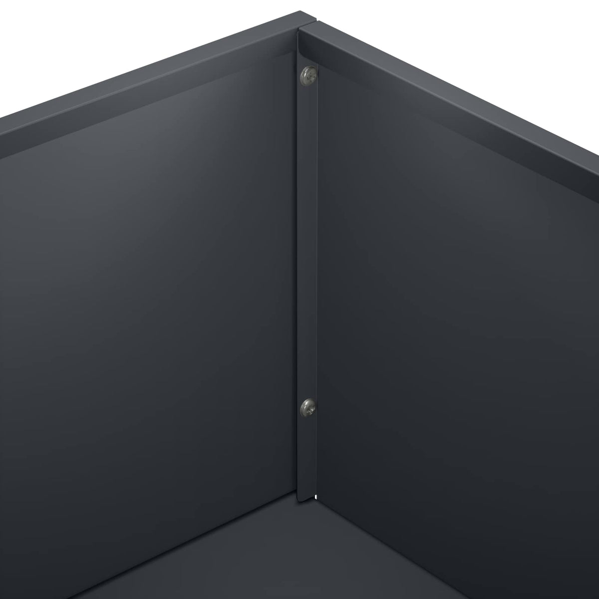 Vrtna saksija 2 kom. Antracit 50 x 30 x 75 cm Čelična vrata