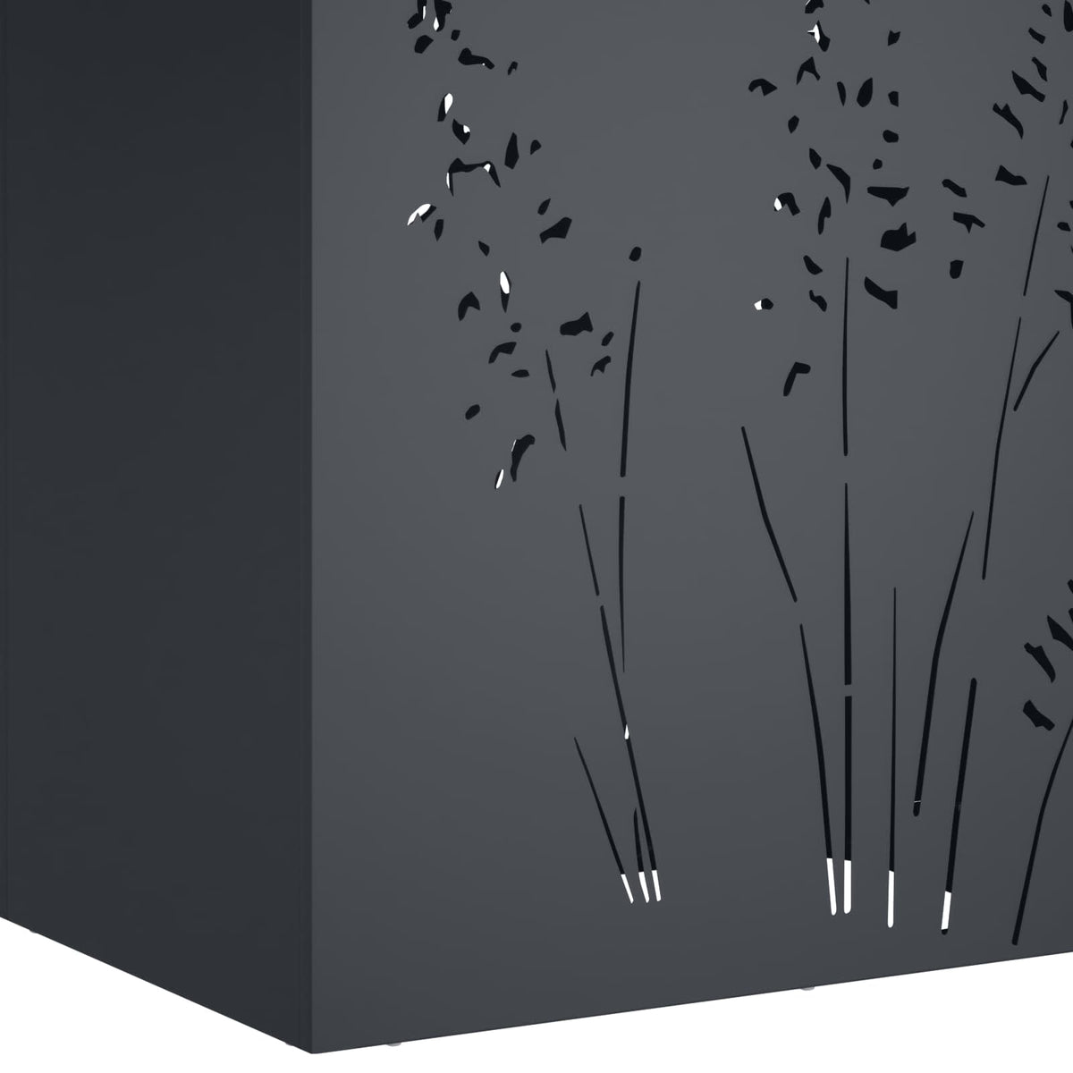 Vrtna saksija 2 kom. Antracit 50 x 30 x 75 cm Čelična vrata