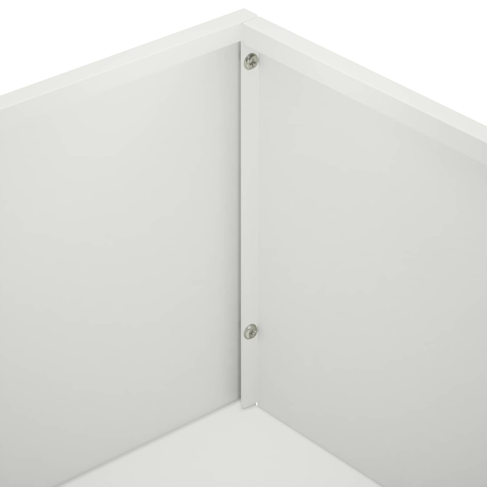 Vrtna saksija 2 kom. Bijela 80 x 20 x 49 cm Čelična vrata