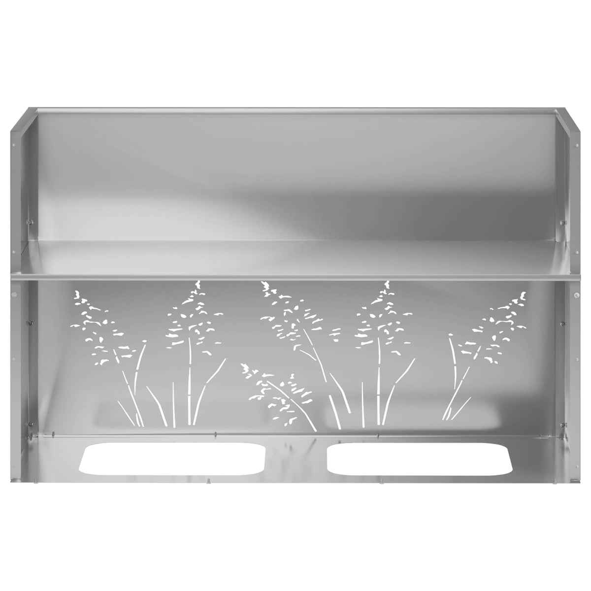 Vrtna saksija Srebrna 80 x 20 x 49 cm Pocinčani čelik