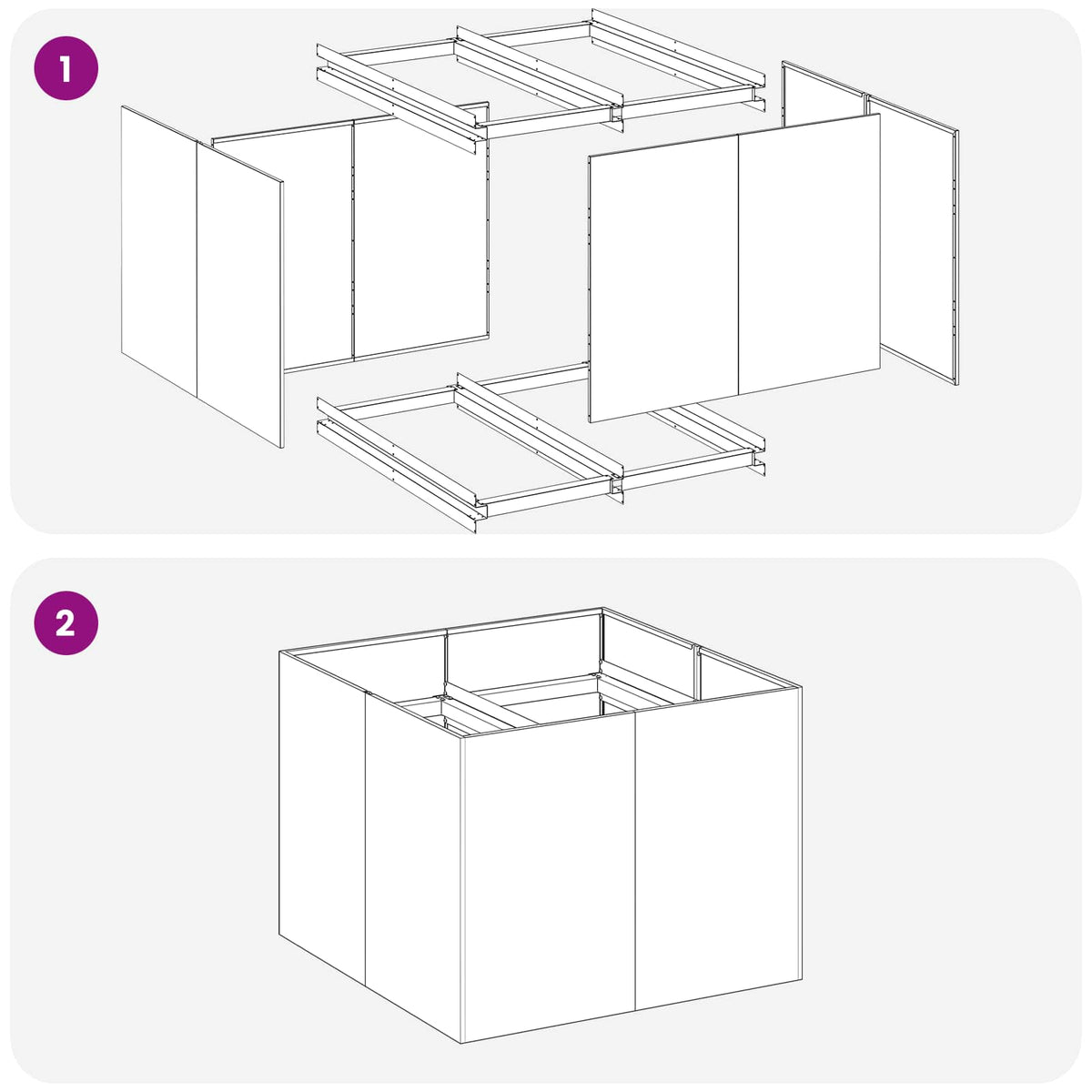 Vrtna saksija Crna 80 x 80 x 60 cm Čelična vrata