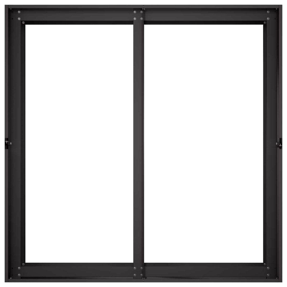 Vrtna saksija Crna 80 x 80 x 60 cm Čelična vrata