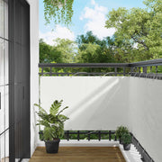Balcony ekran Bijeli 100 x 500 cm Oxford tkanina
