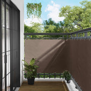 Balcony ekran Sivo-smeđa 110 x 500 cm Oxford tkanina