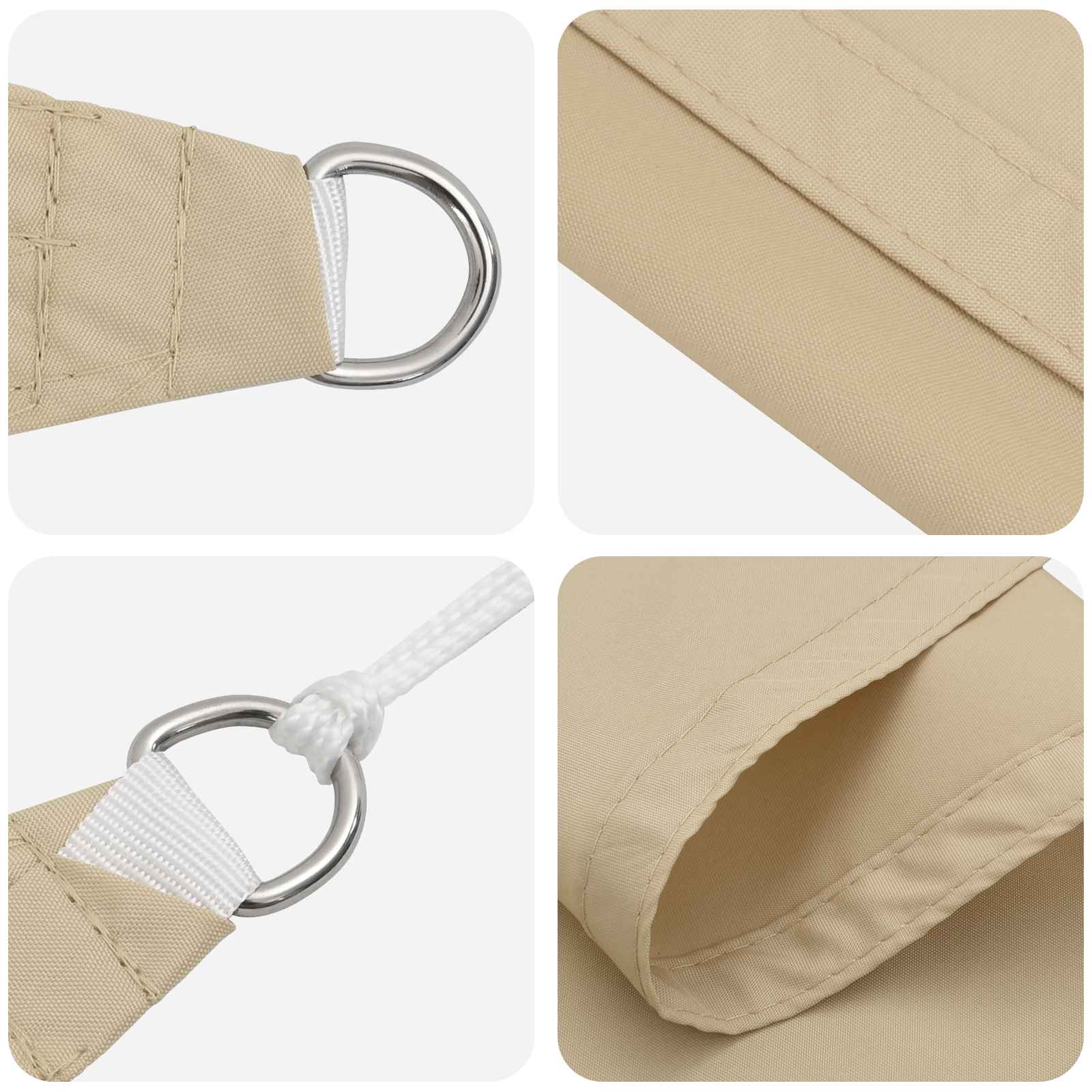 Jedro za sunce Bež 6 x 2,5 m 100% poliester Oxford