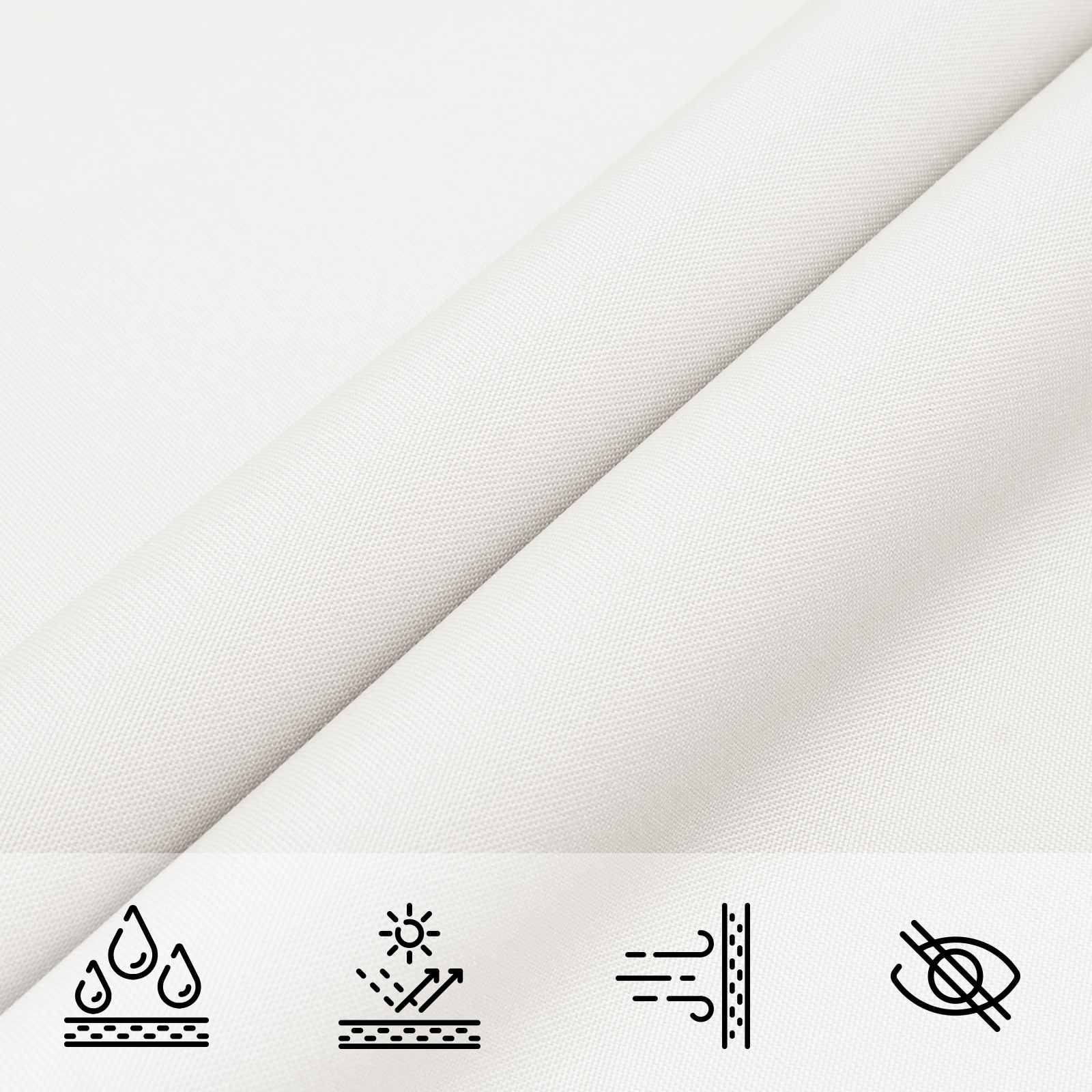 Jedro za sunce Bijela 6 x 2 m 100% poliester Oxford