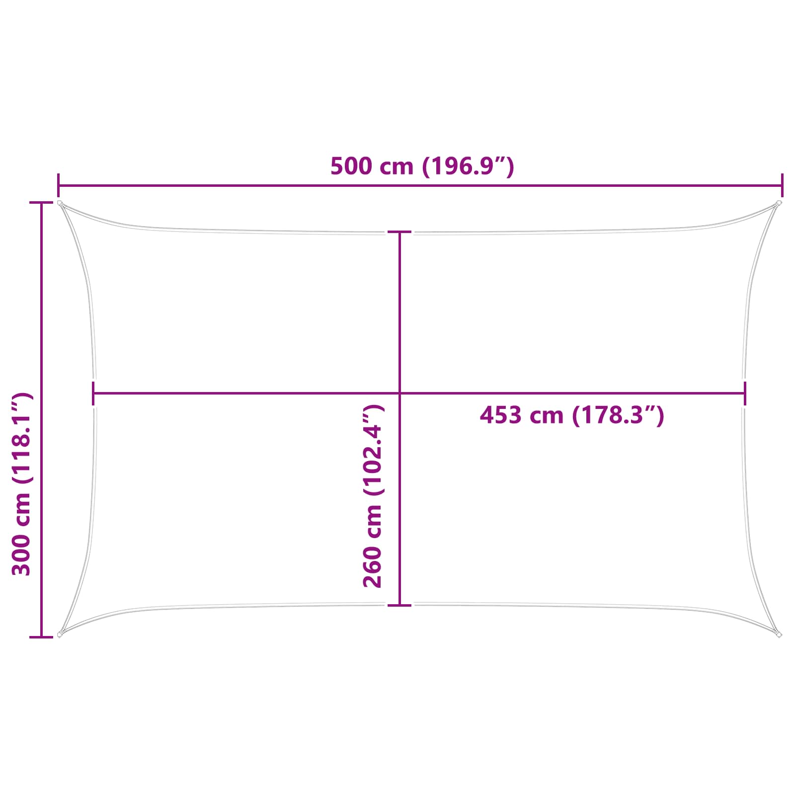 Jedro za sunce Narančasta i smeđa 5 x 3 m 100% poliester Oxford