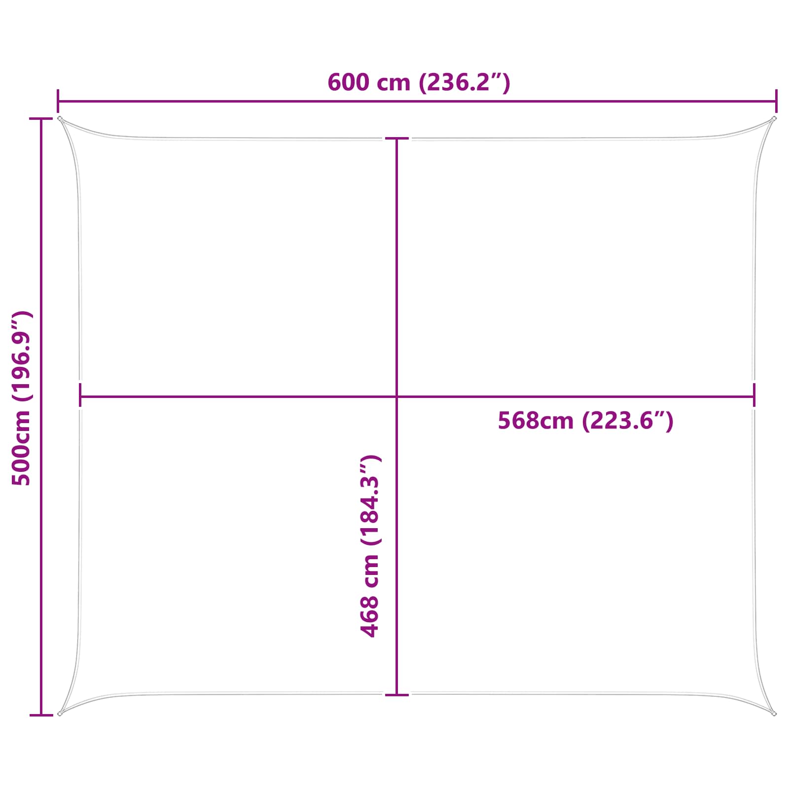 Jedro za sunce Narančasta i smeđa 6 x 5 m 100% poliester Oxford