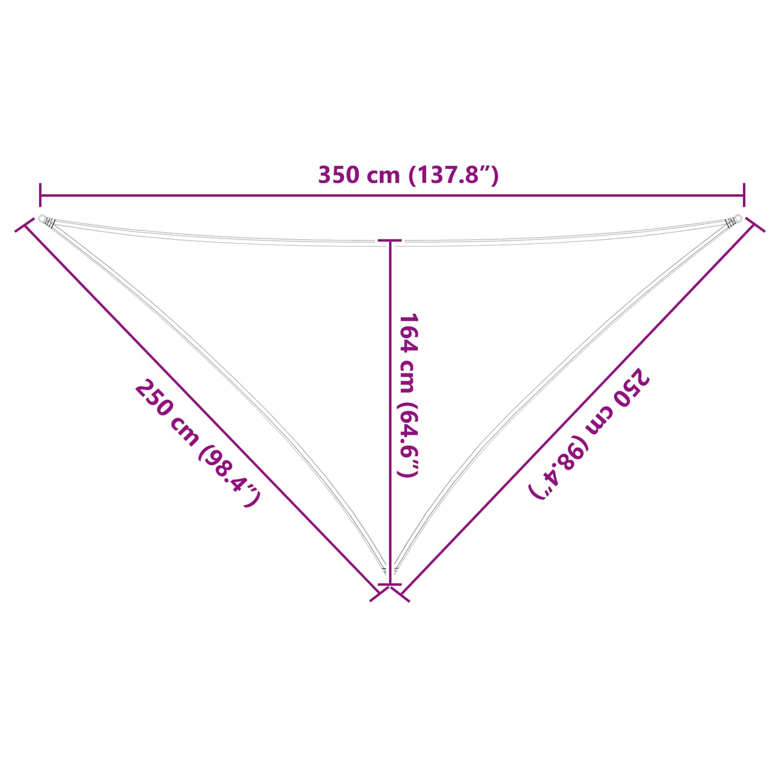 Jedro za sunce Plava i bijela 2,5 x 2,5 x 3,5 m