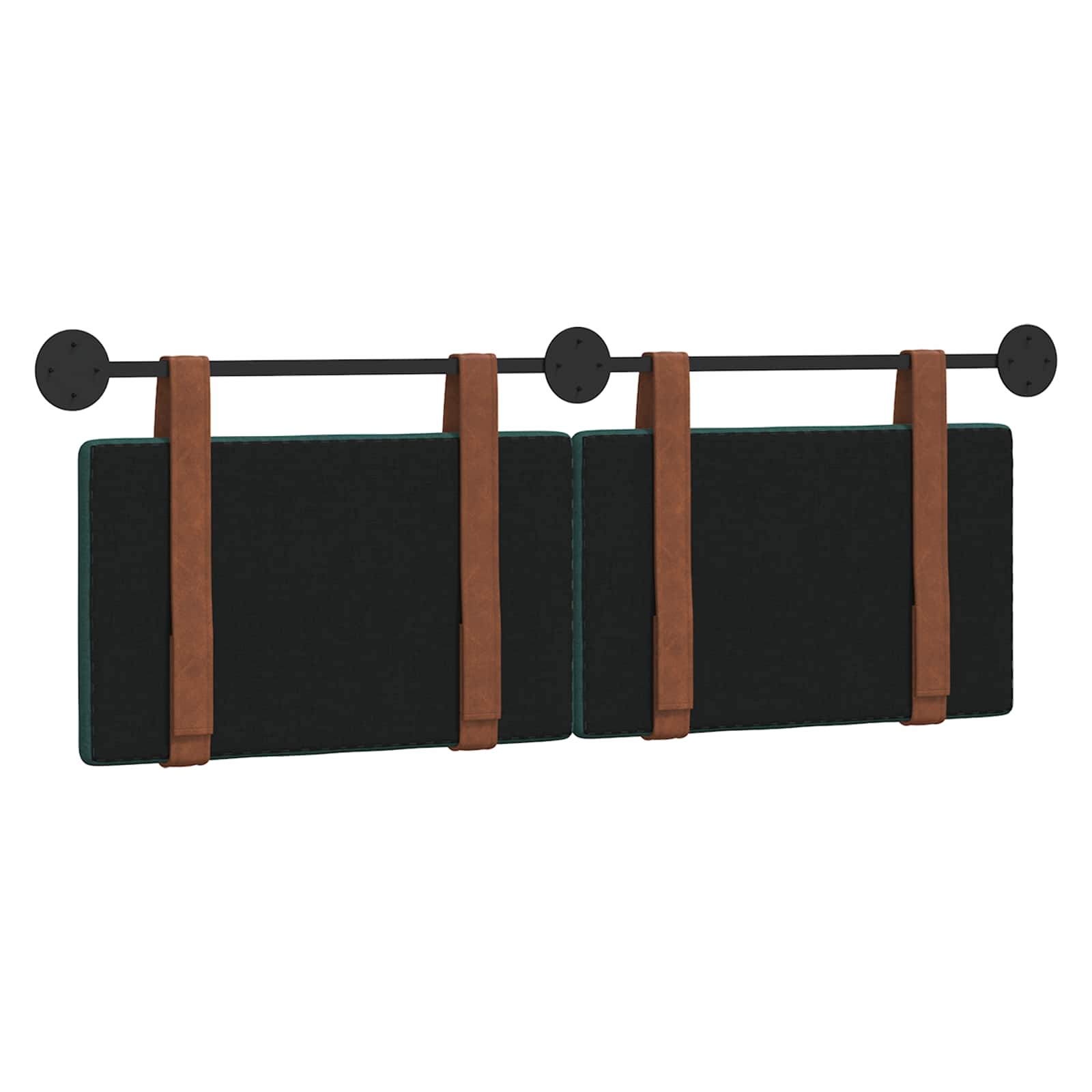 Držeće uzglavlje Zidne Tamnozelena 130 x 55 x 5 cm Antikni PU