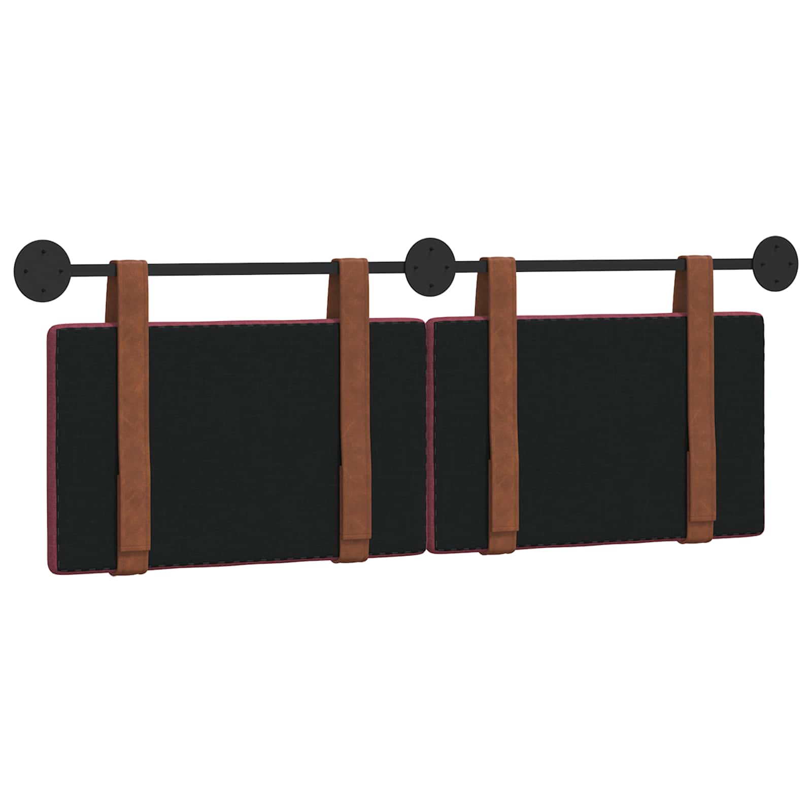 Držeće uzglavlje Zidne Vinska crvena 150 x 55 x 5 cm Antikni PU