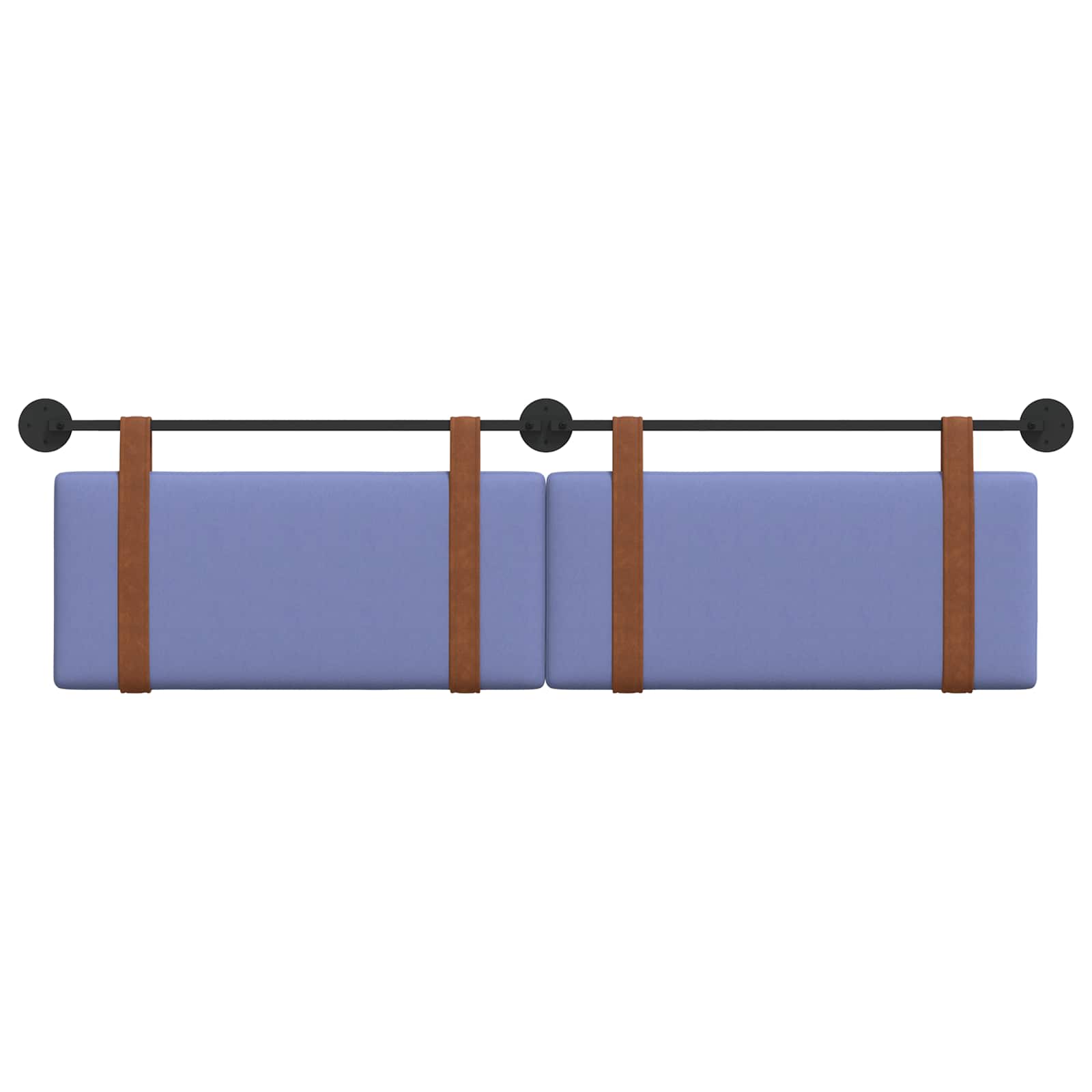 Viseće uzglavlje kreveta Traper plava Antikni PU