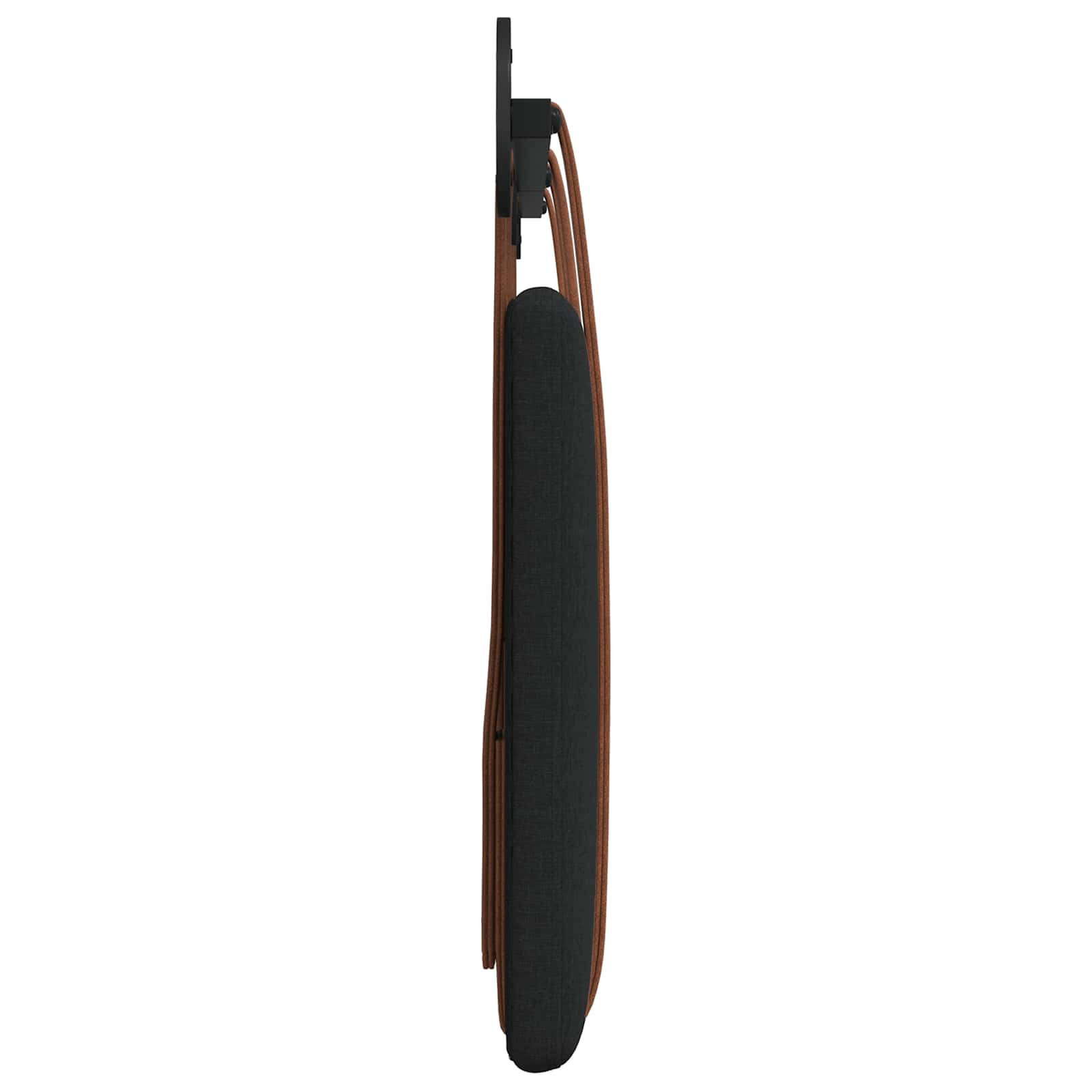 Držeće uzglavlje Zidne Crna 190 x 55 x 5 cm Antikni PU