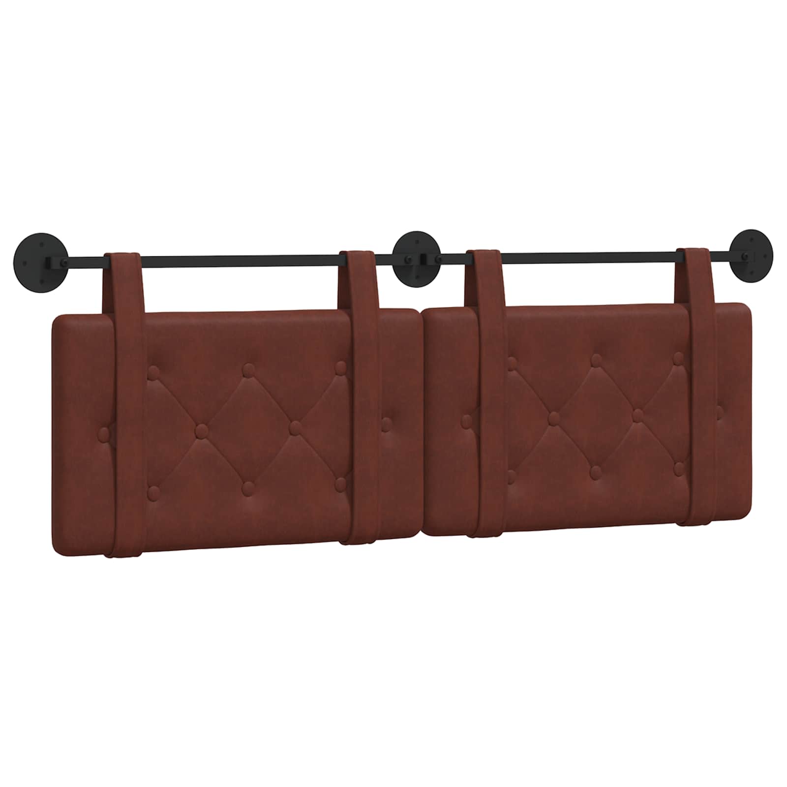 Viseće uzglavlje kreveta Sjajno smeđa Antikni PU