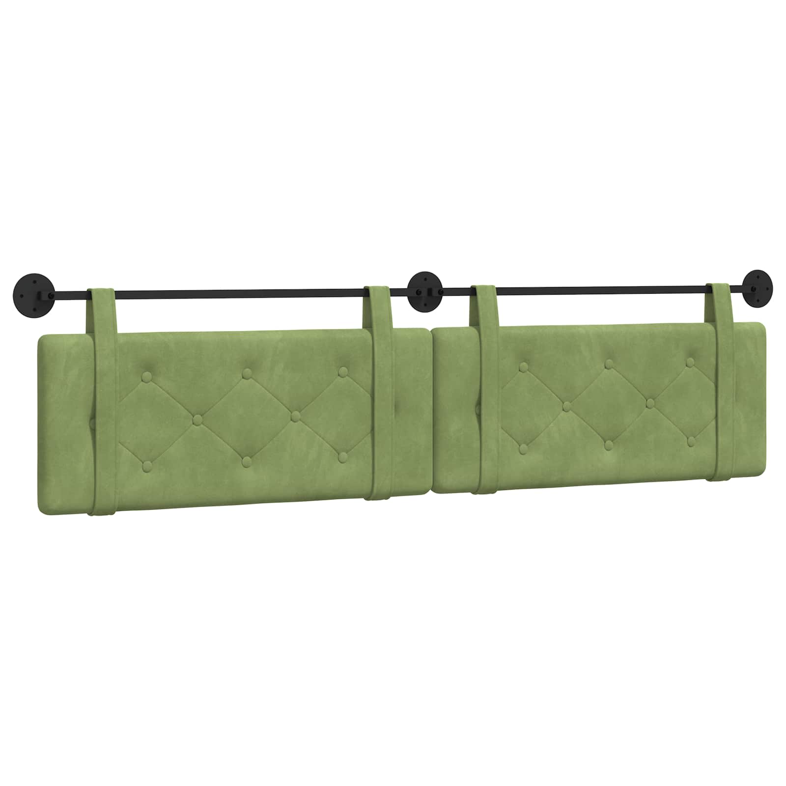 Viseće uzglavlje kreveta Svijetlo zelena Baršun