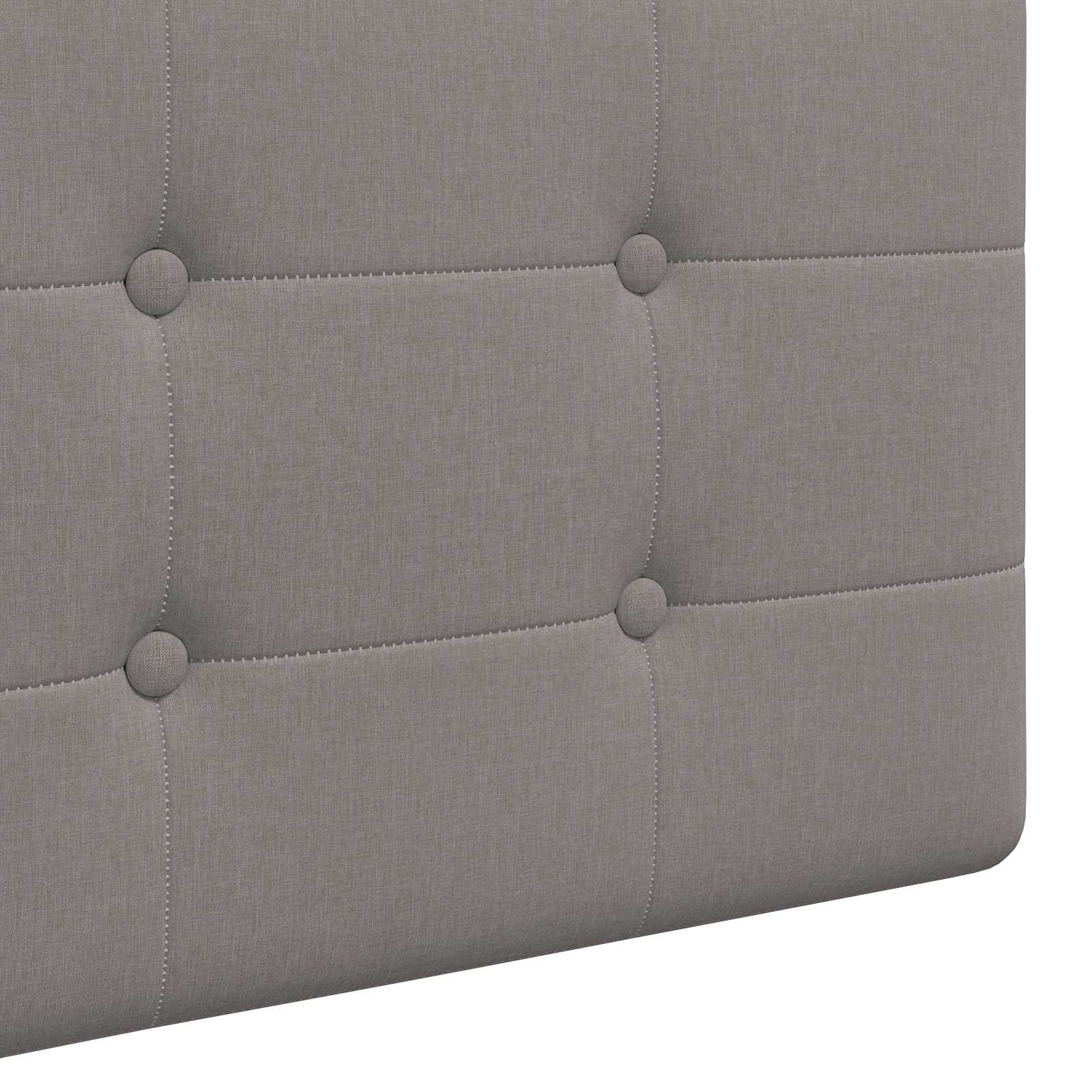 Viseće uzglavlje kreveta Sivo-smeđa tkanina
