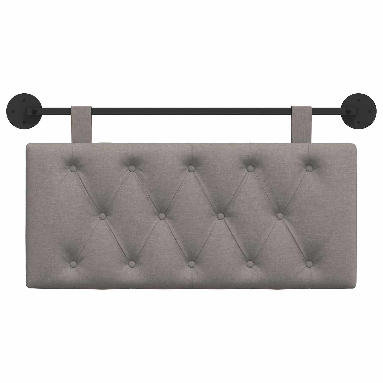 Viseće uzglavlje kreveta Sivosmeđa Tkanina