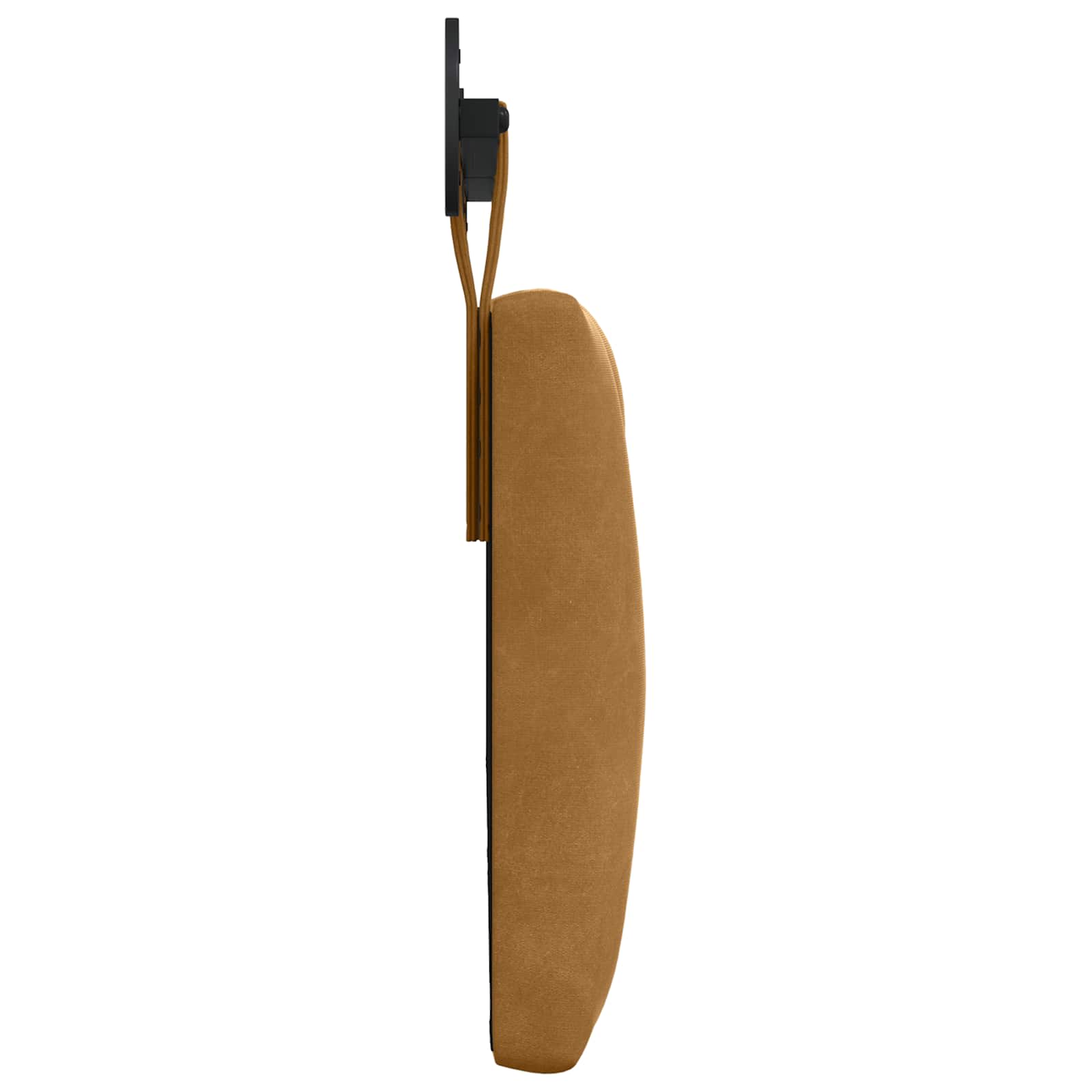 Viseće uzglavlje kreveta S LED svjetlom Smeđa Baršun