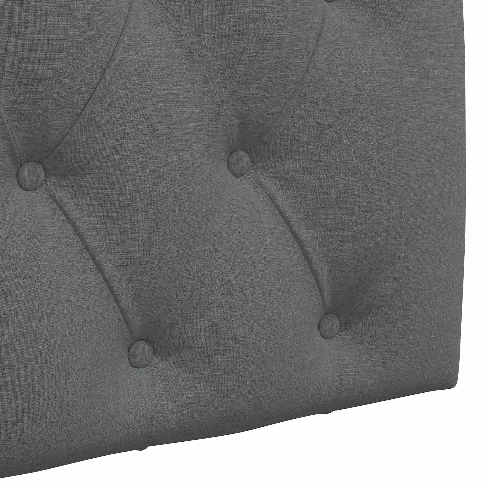 Viseće uzglavlje kreveta Tamnosiva Tkanina