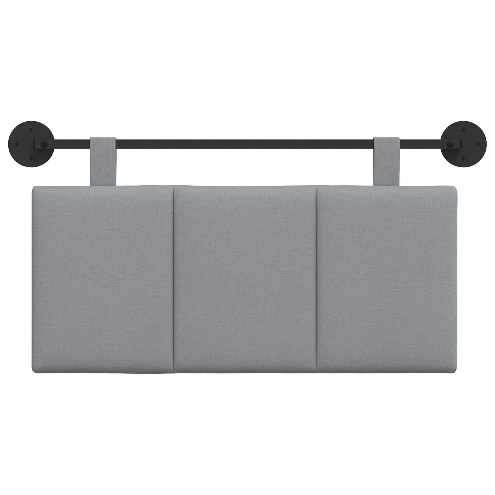 Viseće uzglavlje kreveta Svijetlo siva tkanina