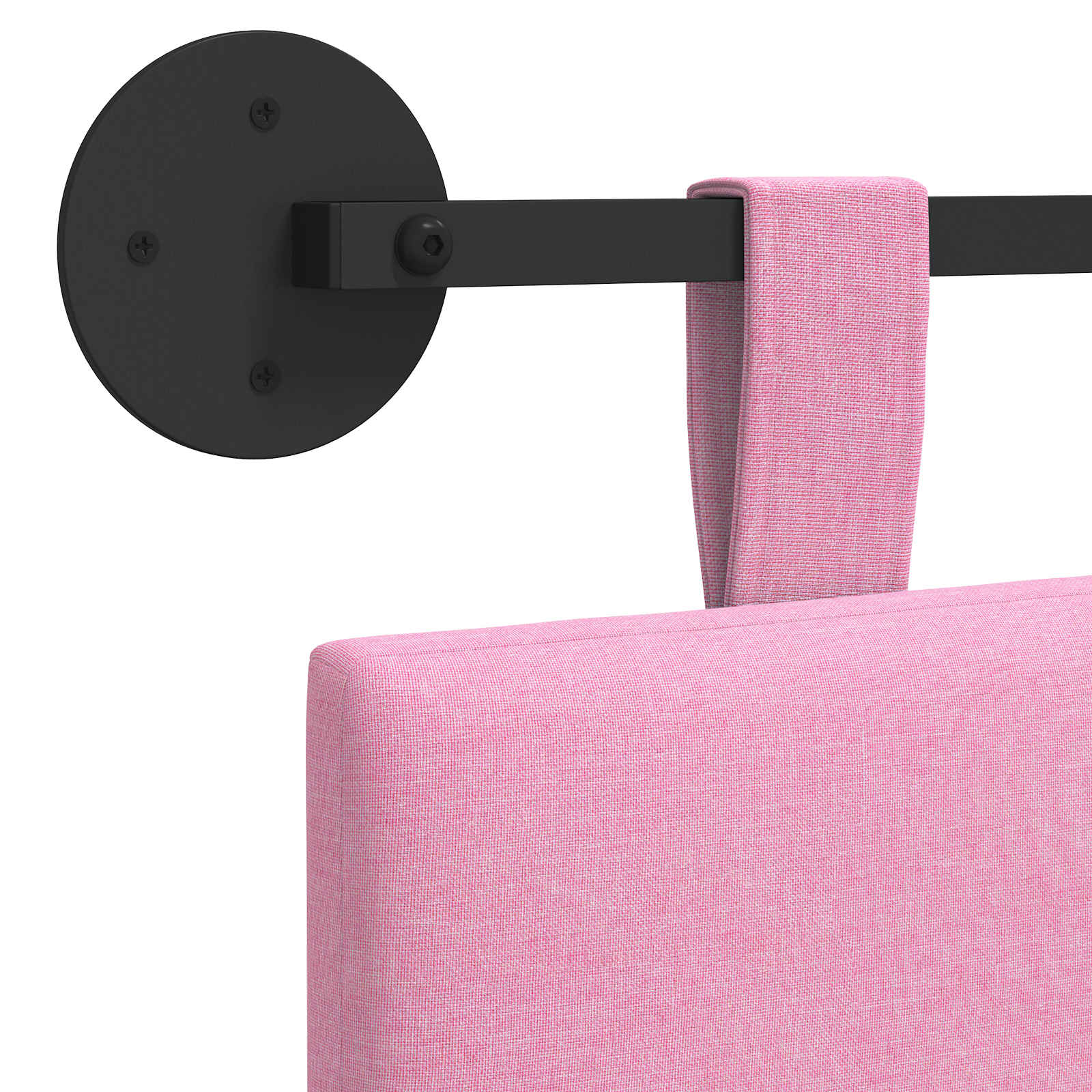 Viseće uzglavlje kreveta Ružičasta Tkanina