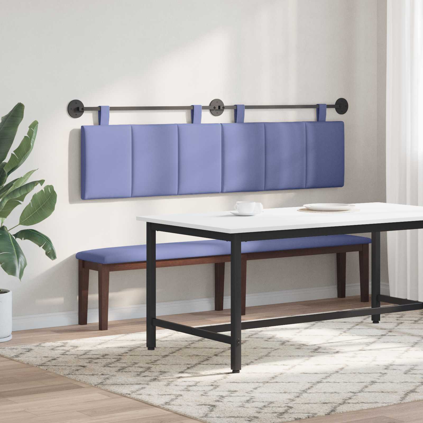 Viseće uzglavlje kreveta Traper plava Tkanina