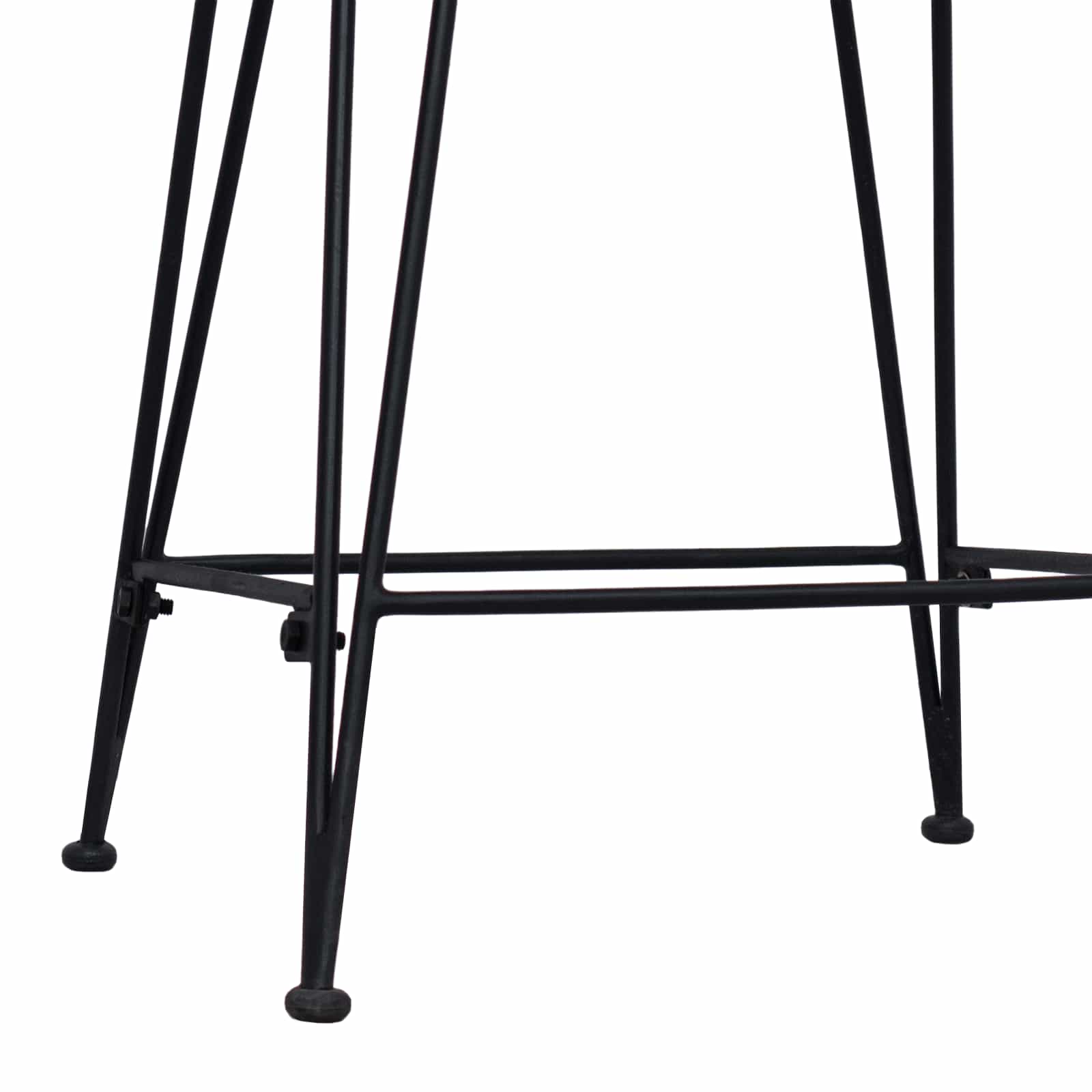 Barski stol 2 pcs Crna 44 x 46 x 91 cm Ratan i Čelik