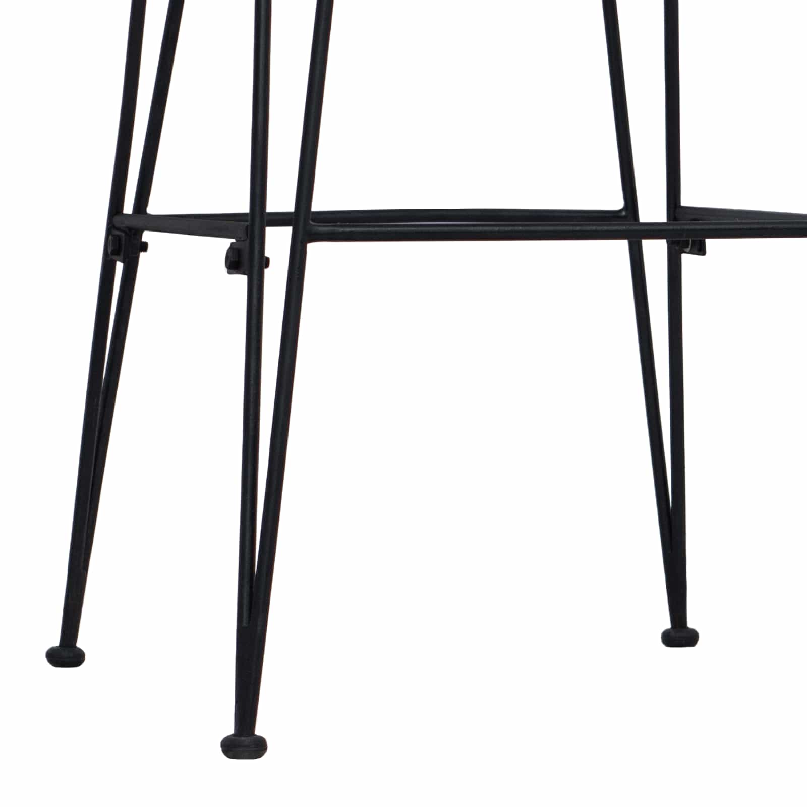 Barska stolica 2 pcs Crna 44 x 55 x 109 cm Ratan i Čelik
