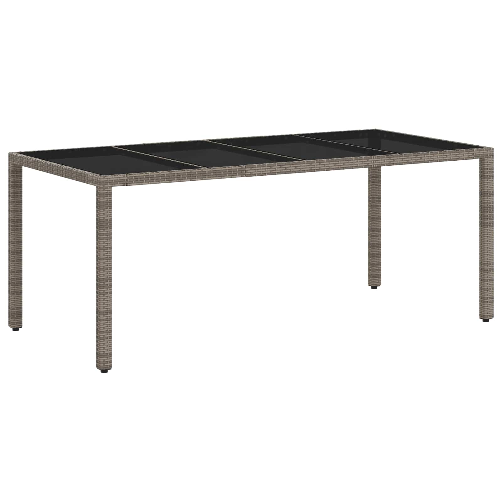 Vanjski set za objedovanje 7 pcs Svijetlo siva i tamno siva