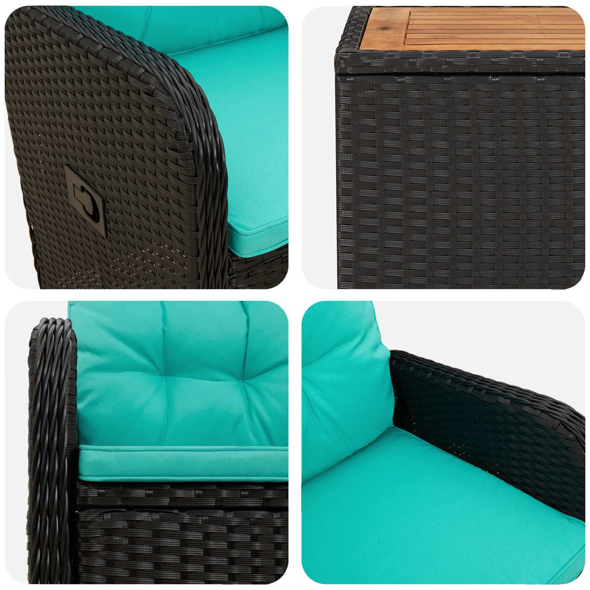 Set lounge namještaja za vrt 3 kom.
