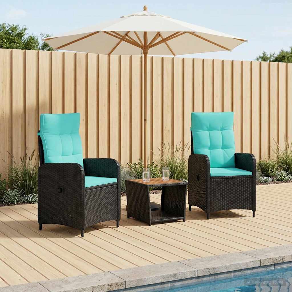 Set lounge namještaja za vrt 3 kom.