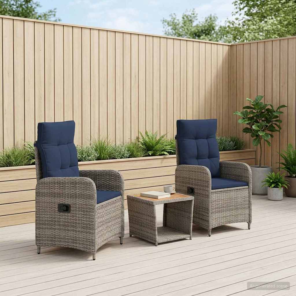 Set lounge namještaja za vrt 3 kom.