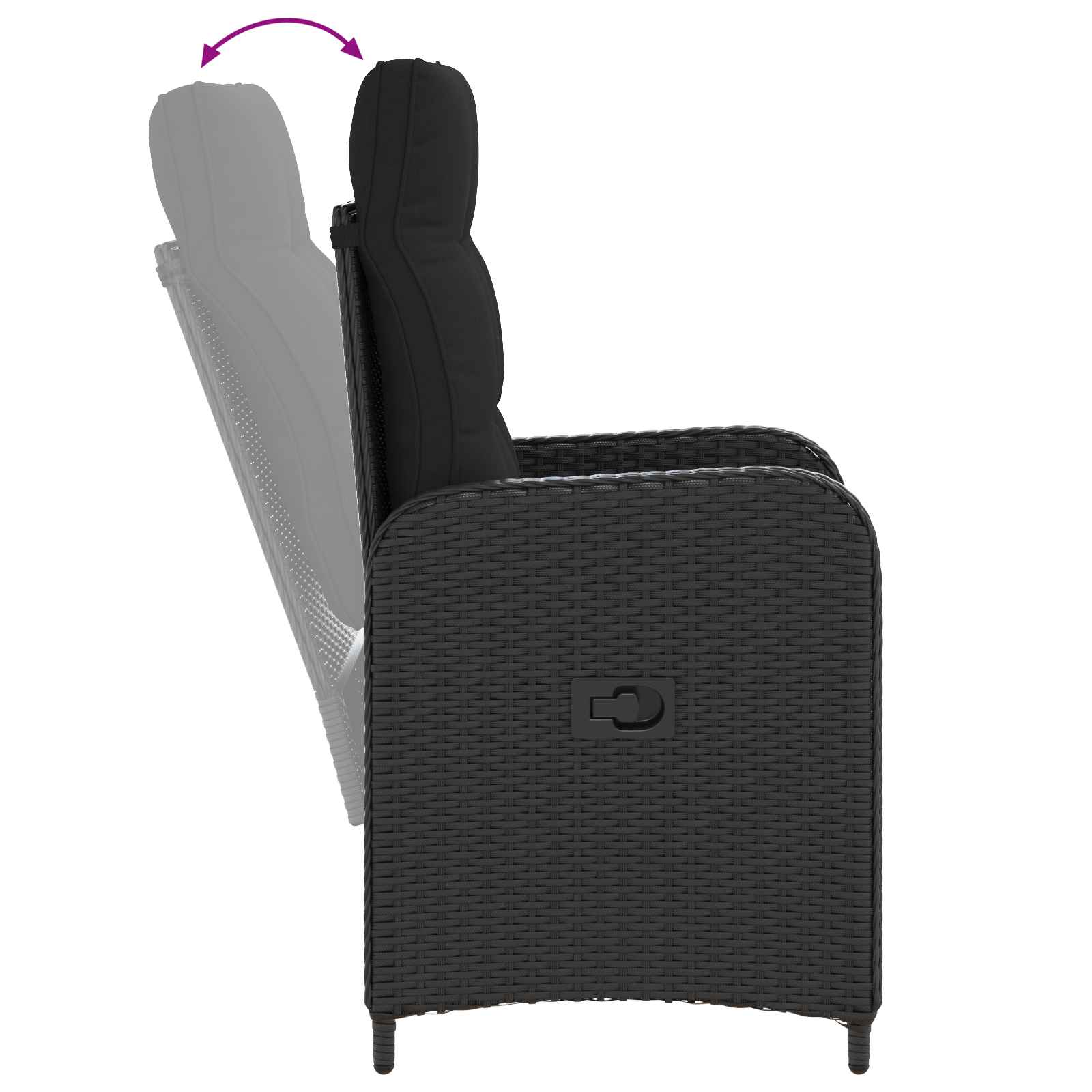 Vanjski set za objedovanje 5 pcs Crna poliratan