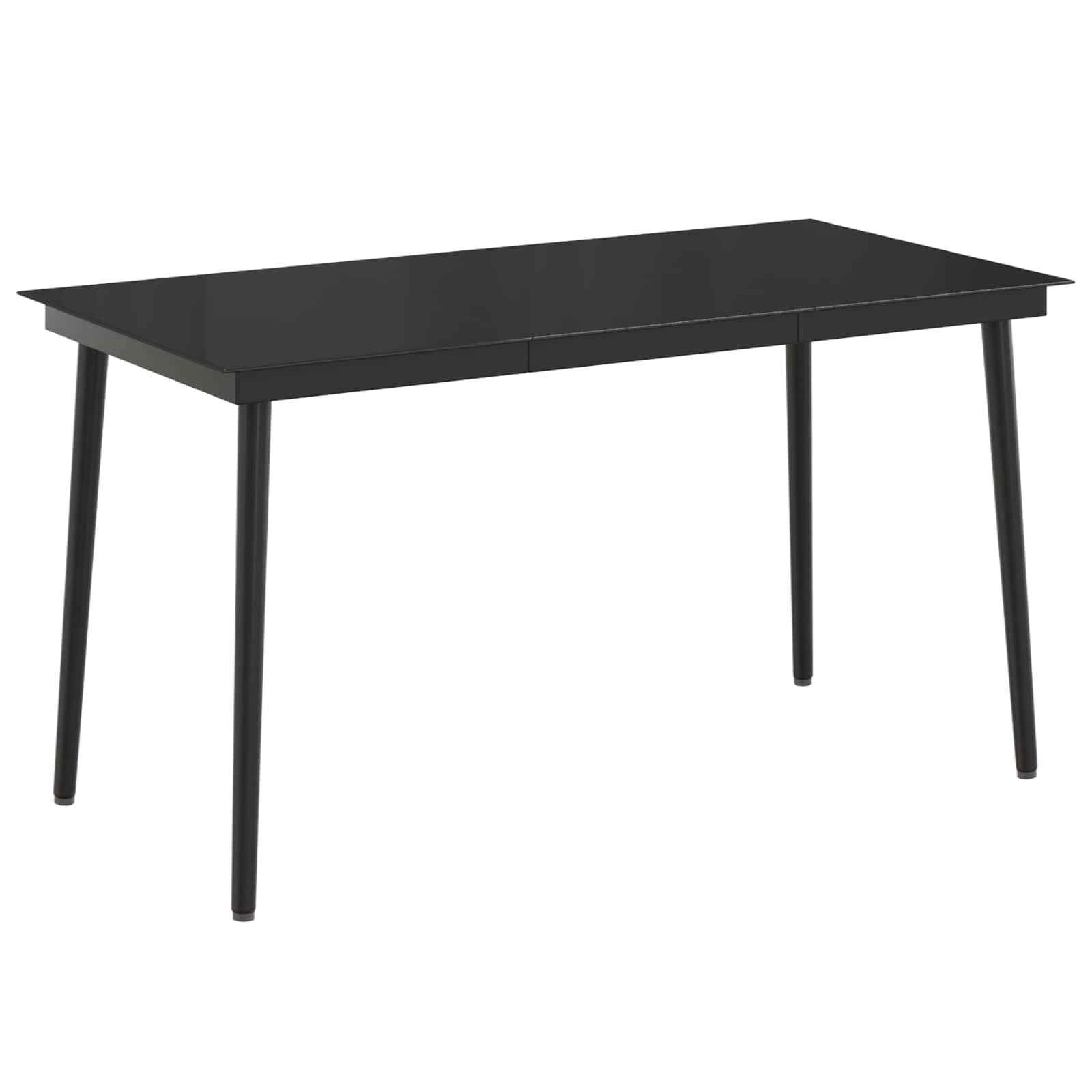 Set stolića za sofu s jastukom 5 pcs Crna i krem-bijela