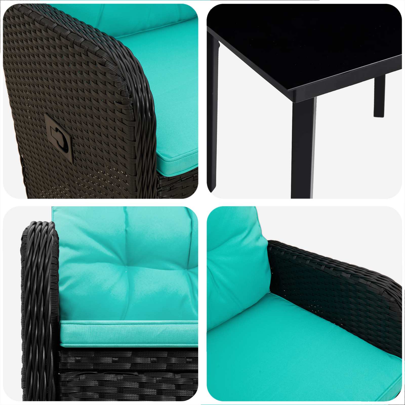 Set stolića za sofu s jastukom s jastukom 3 pcs