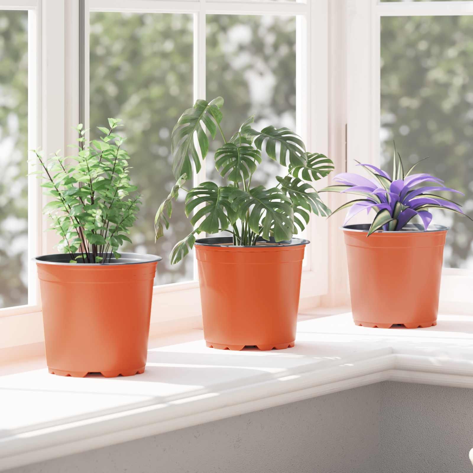 Lonac za cvijeće 200 pcs Terakota Ø 15 x 13 cm Plastika
