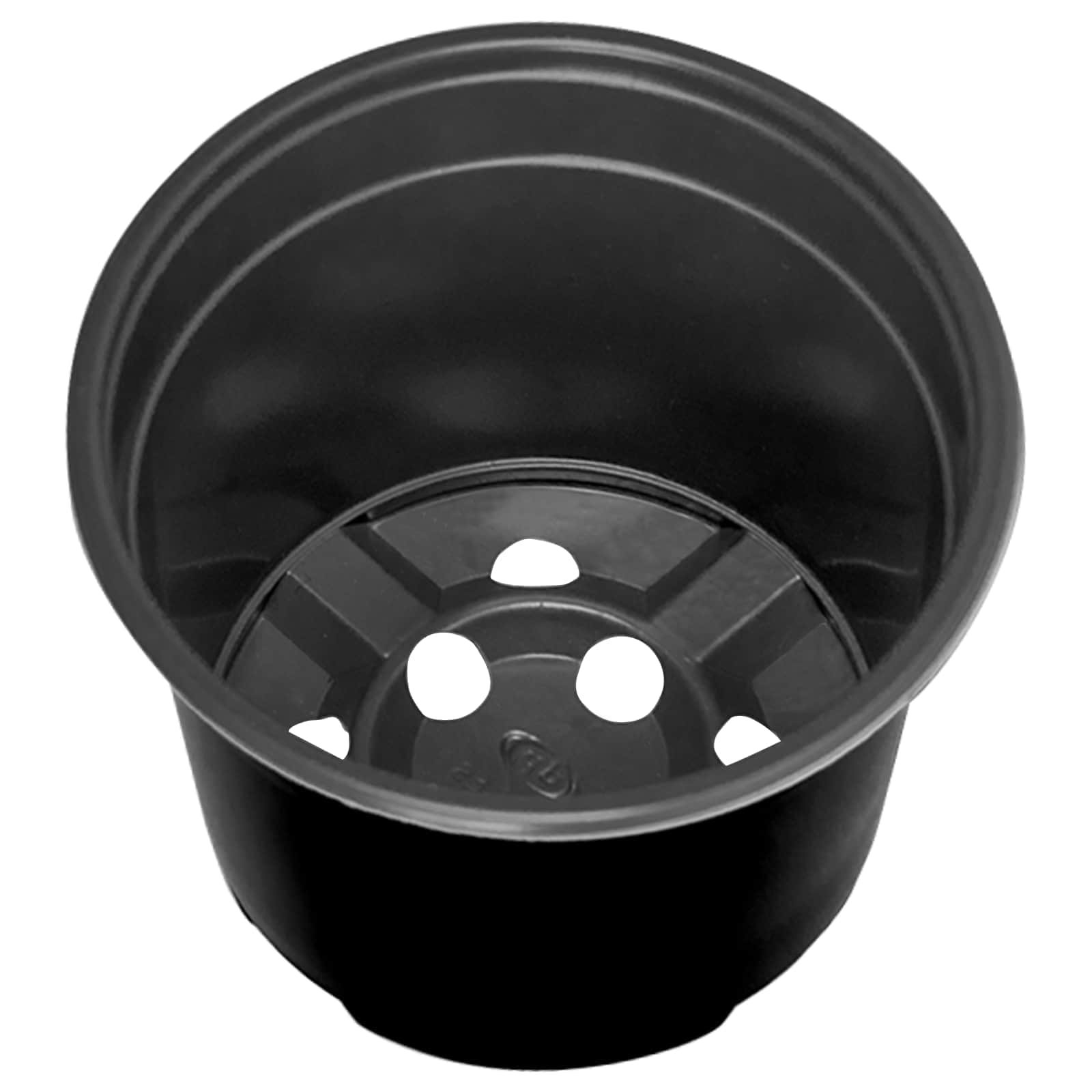 Okrugla saksija za cveće 50 pcs Crna Ø 10 x 8 cm Plastika