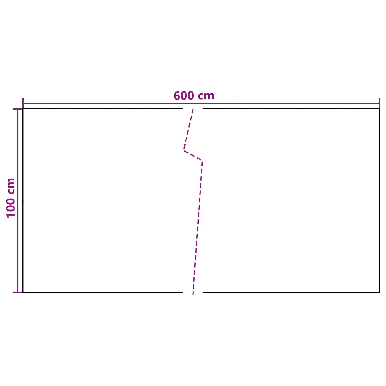 Balcony ekran Tamnosiva 600 x 100 cm poliratan