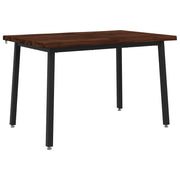 90 x 55 x 75 cm Čvrsto drvo akacije Tamno smeđa i crna