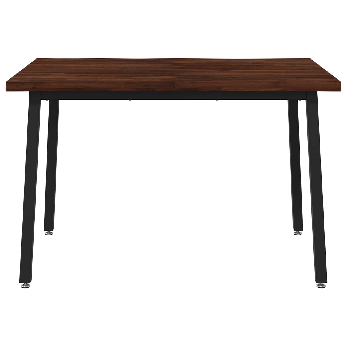 90 x 55 x 75 cm Čvrsto drvo akacije Tamno smeđa i crna