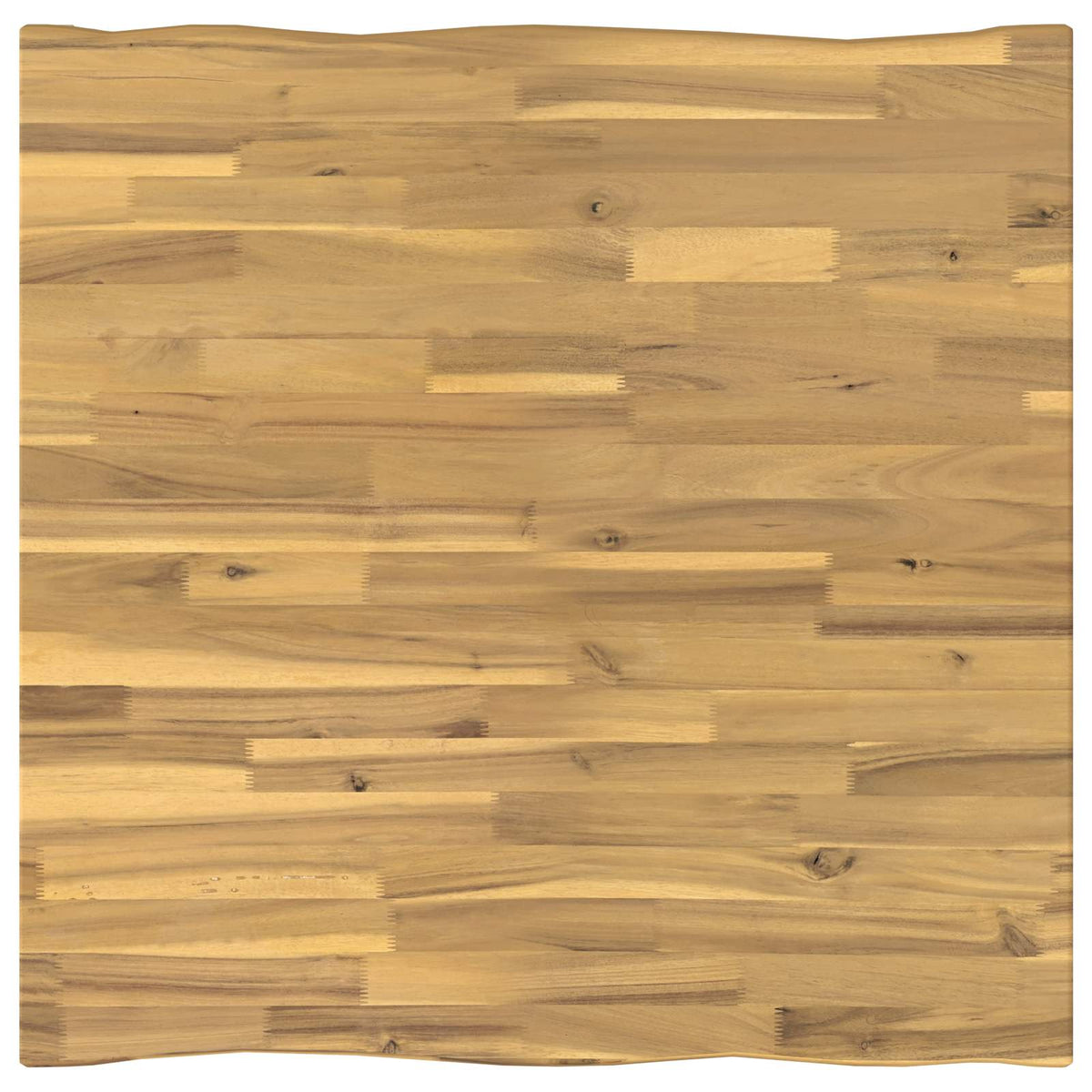90 x 90 x 75 cm Čvrsto drvo akacije Bijela i crna Četvrtasti