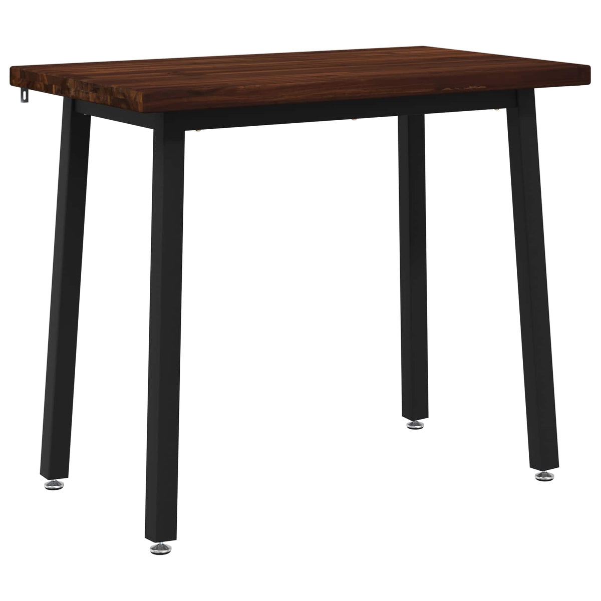 90 x 55 x 75 cm Čvrsto drvo akacije Tamno smeđa i crna