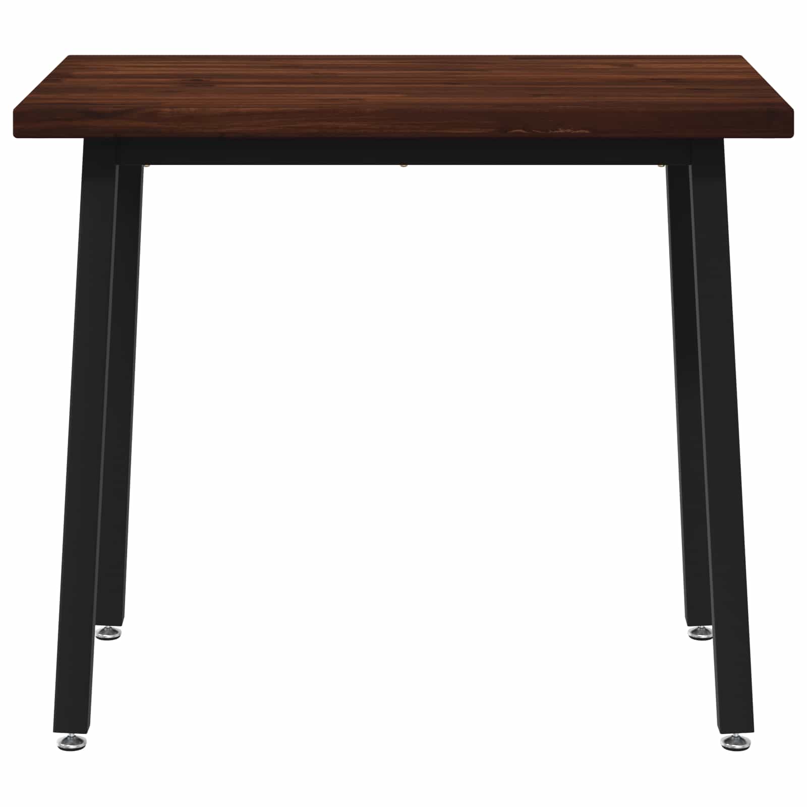 90 x 55 x 75 cm Čvrsto drvo akacije Tamno smeđa i crna