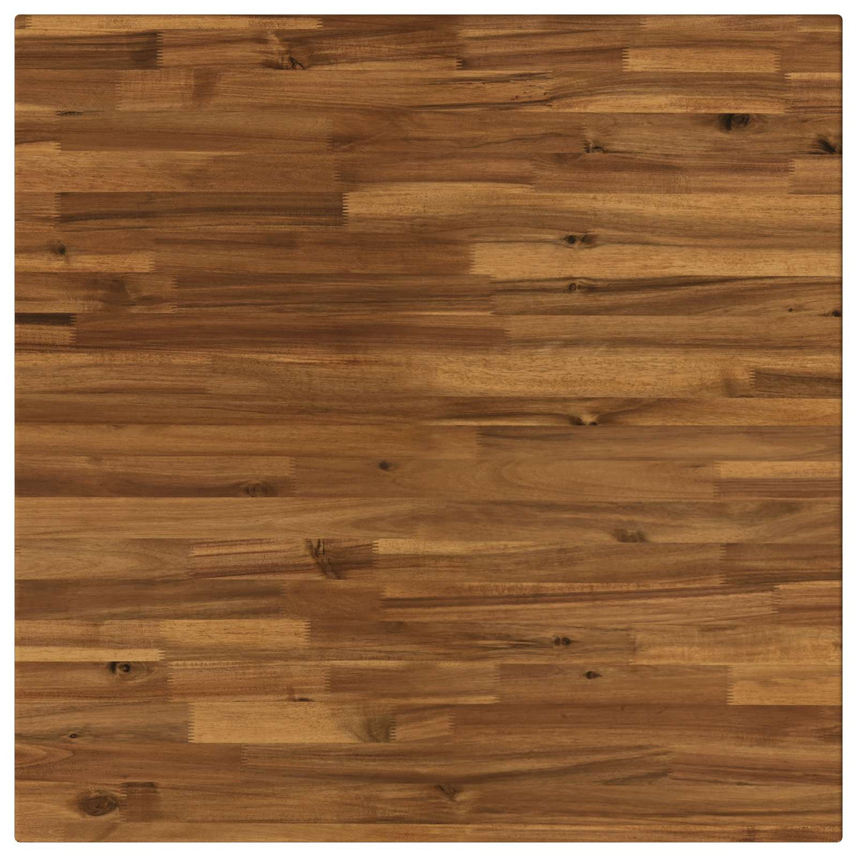 70 x 70 x 75 cm Čvrsto drvo akacije Prirodna i kava Četvrtasti