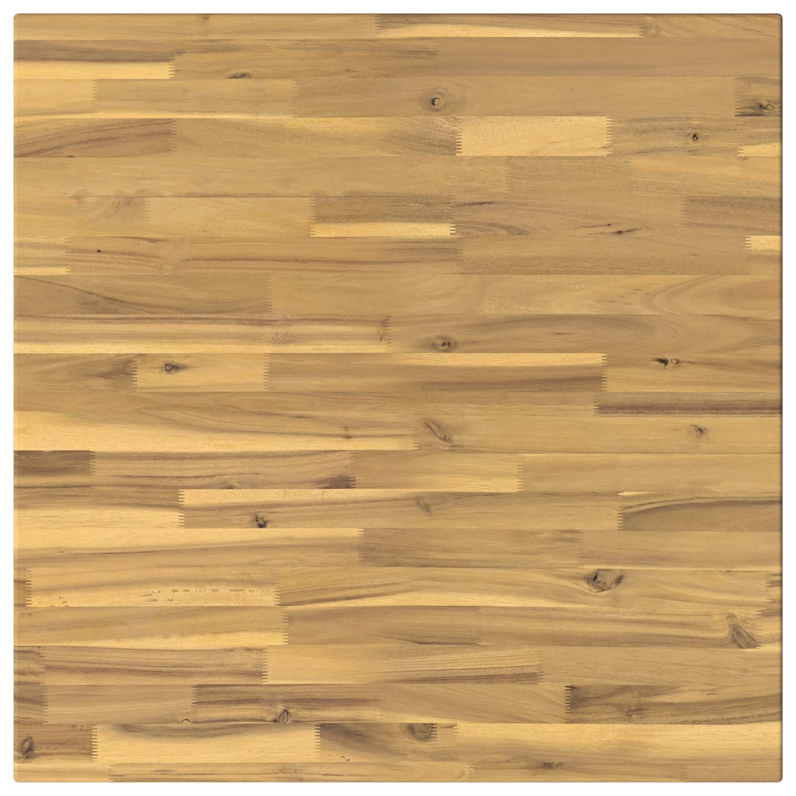 90 x 90 x 75 cm Čvrsto drvo akacije Bijela Četvrtasti